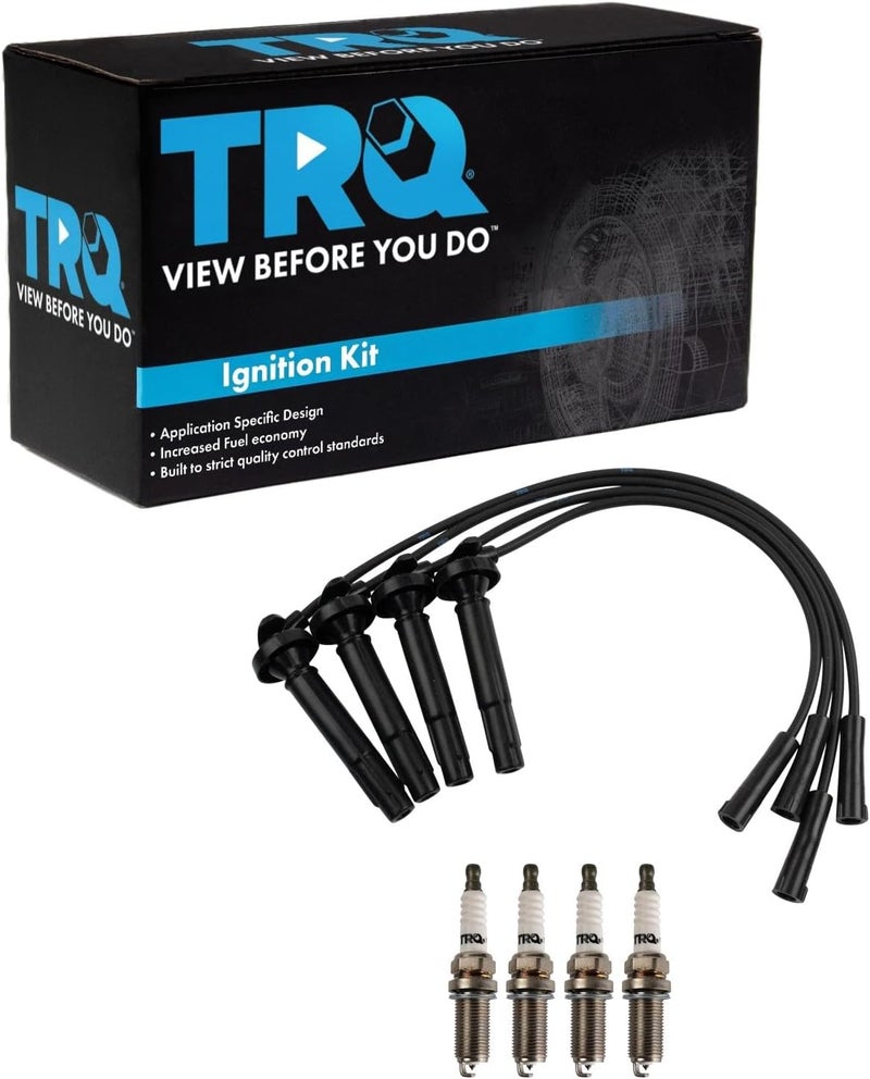 TRQ Spark Plug Kit 5 Piece Iridium Spark Plugs Compatible with 1999-2004 Subaru Forester Impreza Legacy Outback 2003-2006 Baja - Image 1